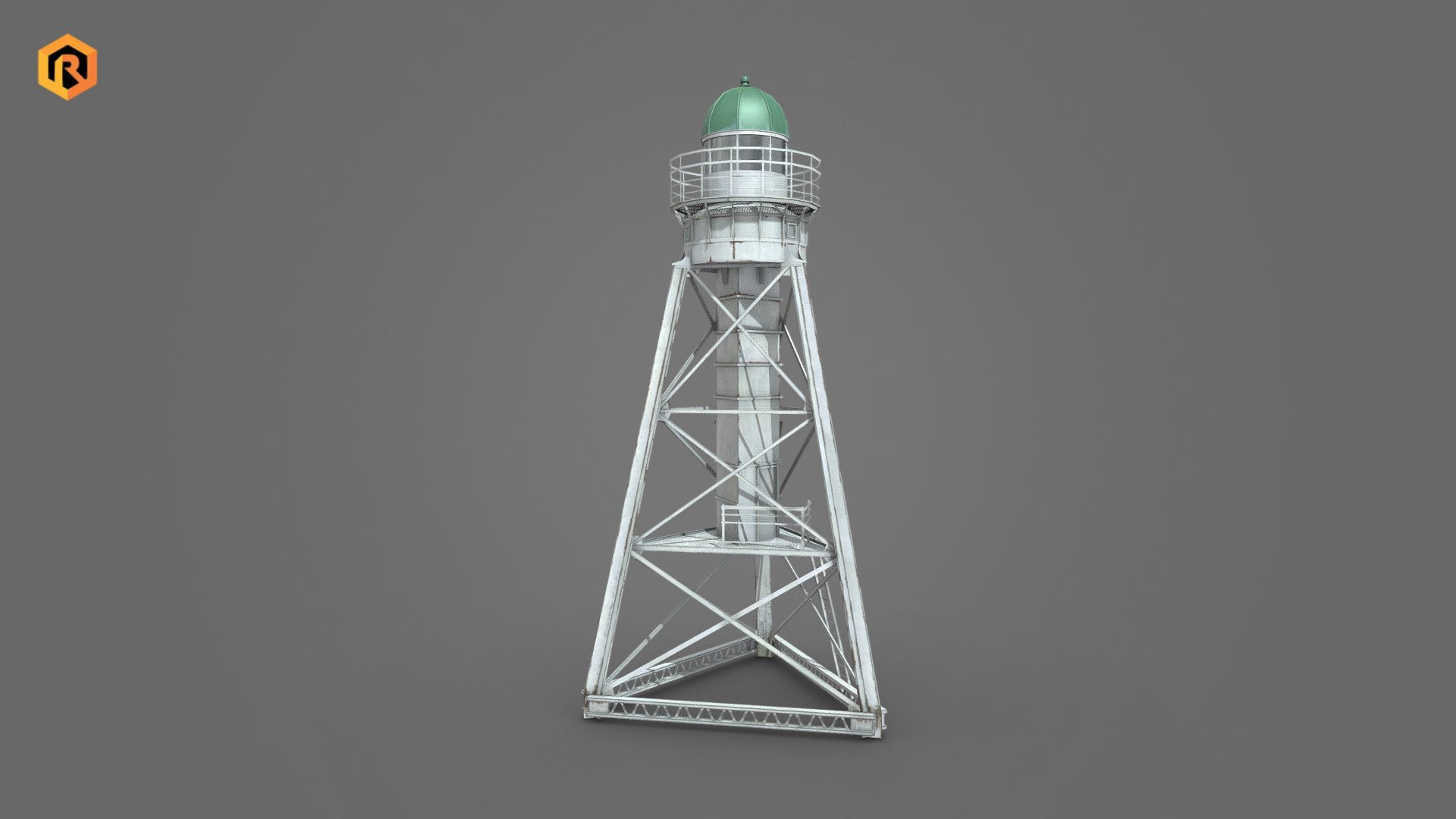 Low-poly 3D model of White Metal Lighthouse.
It is best for use in games and other VR / AR, real-time applications such as Unity or Unreal Engine. 
It can also be rendered in Blender (ex Cycles) or Vray as the model is equipped with detailed textures.

Technical details:




2048 x 2048 Diffuse and AO textures

4236 Triangles

3444 Vertices

Model is one mesh.

Solid and glass material are correctly assigned under different IDs

Lot of additional file formats included (Blender, Unity, Maya etc.) 

More file formats are available in additional zip file on product page.

Please feel free to contact me if you have any questions or need any support for this asset.

Support e-mail: support@rescue3d.com - Metal Lighthouse - Buy Royalty Free 3D model by Rescue3D Assets (@rescue3d) 3d model