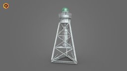 Metal Lighthouse ships, lighthouse, ocean, metal, safety, port, guide, lighttower, architecture, ship, building, sea, light, light-tower