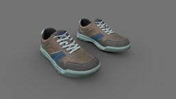 Pair of Sneakers style, fashion, clothes, sports, ready, shoes, woman, footwear, sneakers, apparel, character, game, low, poly, man, human, clothing