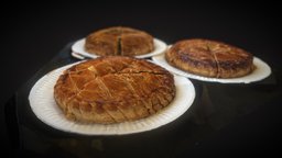 GALETTES DES ROIS food, autodesk, 3d-scan, store, remake, bakery, tradition, insidesketchfab, patisserie, galette, photogrammetry, scan, 3dscan, download