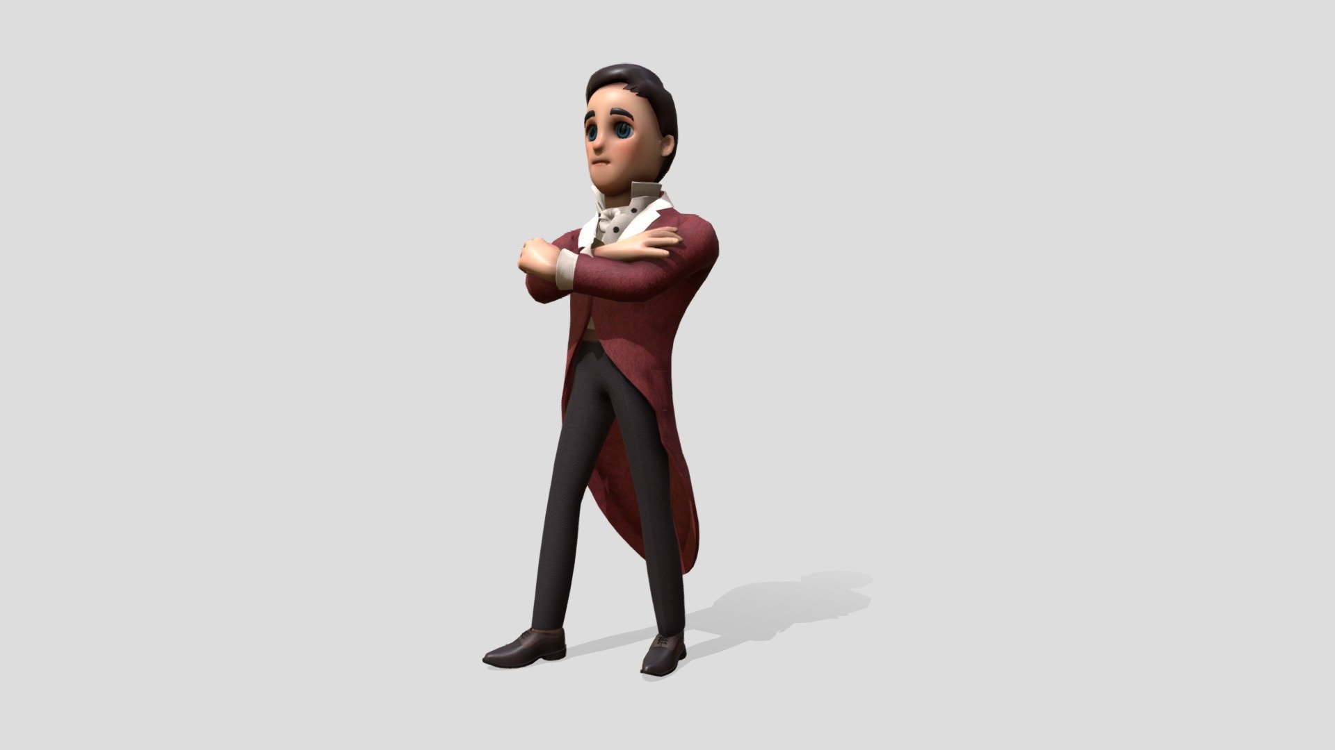Stylised animated character of Sir Stamford Raffles. 
Animations included: Walking (Loop), Running (Loop), Waving (Loop), Idle (Loop), Talking (Loop), Pointing, Gesturing

Login to STB’s Tourism Information &amp; Services Hub for free downloads:
https://tih.stb.gov.sg/content/tih/en/marketing-and-media-assets/digital-images-andvideoslisting/digital-images-and-videos-detail.1046f65c6b65c584f98a26c8c08bdf58bcf.Sir+Stamford+Raffles.html - Sir Stamford Raffles - 3D model by STB-TC 3d model
