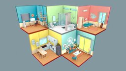 Isometric Room room, beauty, ideas, asset, game, texture, model