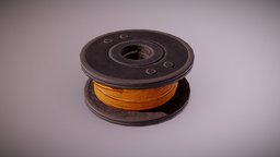 CON unreal, game-ready, spool, unreal-engine, ue4, game-ready-assets, dekogon, pbr, construction, plastic-spool, plastic-wire-spool, wire-spool
