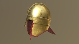 Late Roman Ridge helmet 5 imperial, roman, lateroman, helmet, berkasovo, ridgehelmet