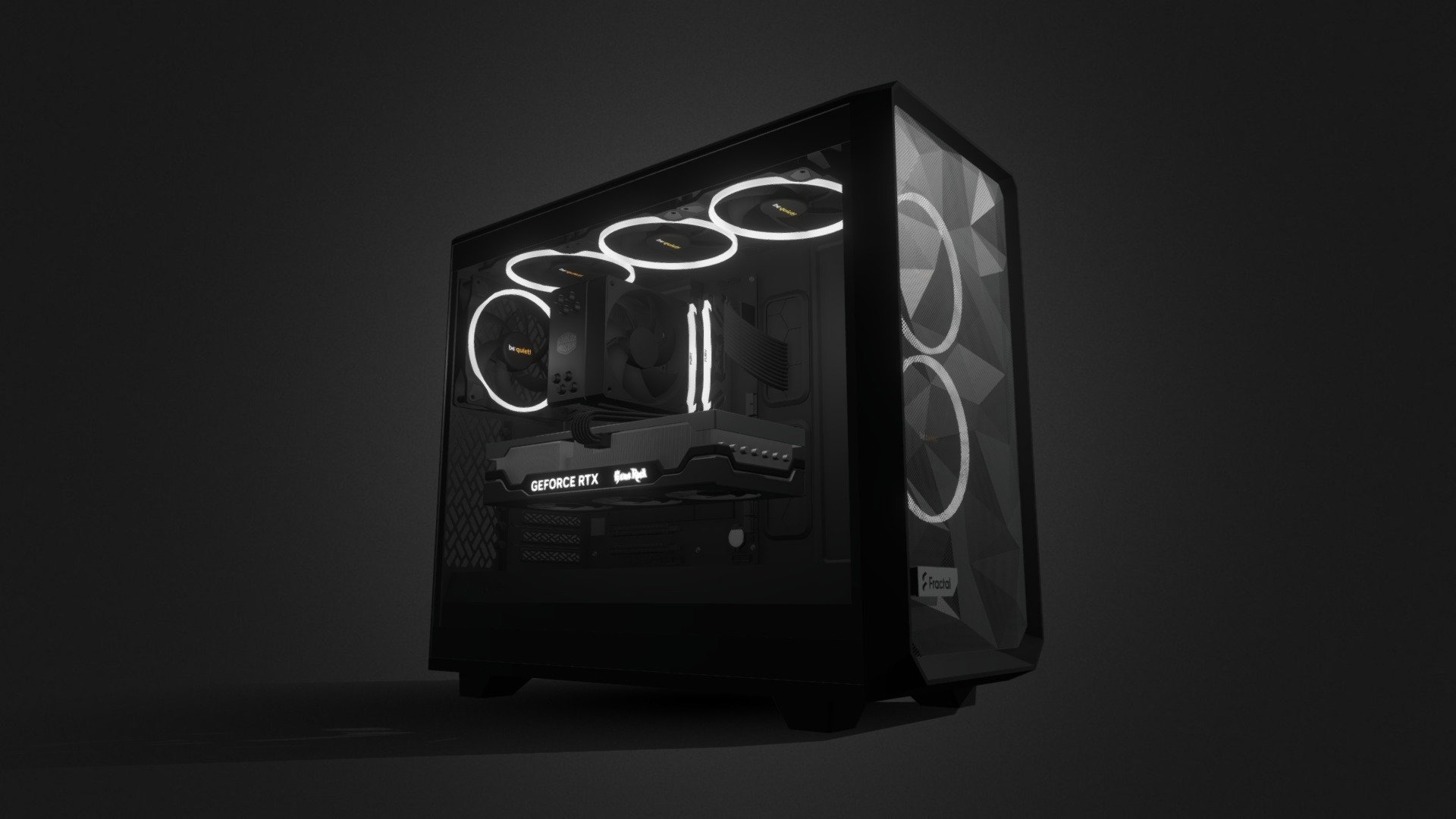 fractal meshify 2 lite

z790 aorus elite ax

kingston fury renegade ddr5

coolermaster 212 evo

palit gamerock 4070ti

bequet! 140mm lightwings

modelled in fusion 360, dimensions are 99% accurate
if someone need something write a pm - Fractal Meshify 2 - 3D model by erfet 3d model