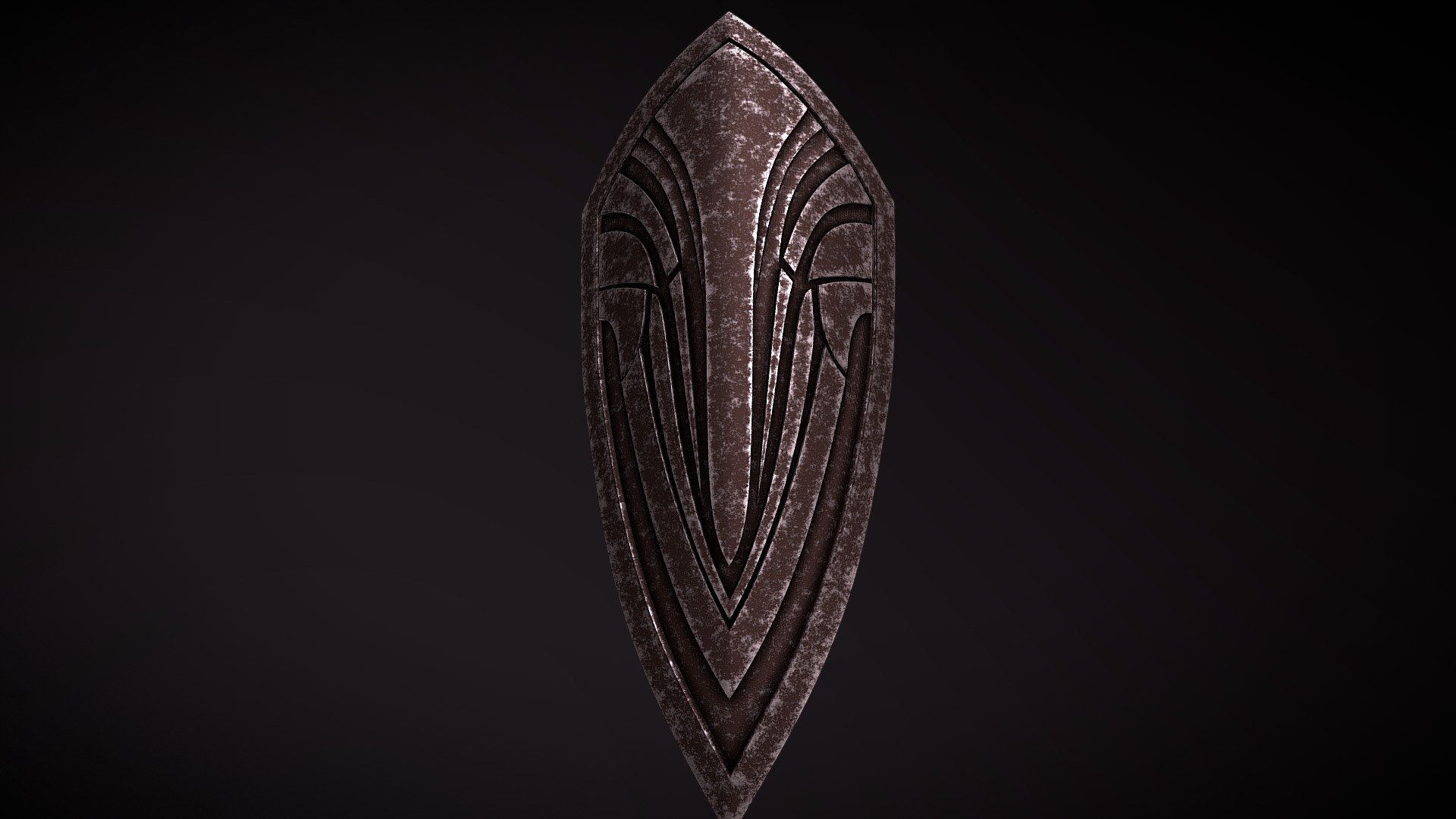 Shield from Dark Souls game - Black Knight Shield - 3D model by Hattiffnat 3d model