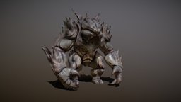 CRUSTASPIKAN ANIMATIONS shooter, mob, crab, huge, giant, boss, enemy, mosnter, scifi, creature, fantasy