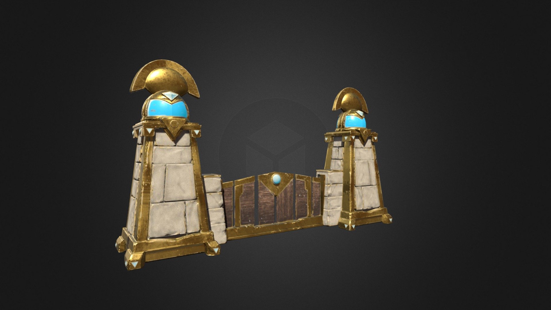 High Res Model of Heroes of the Storm Gate - HOS Gate - 3D model by cjmccaleb 3d model