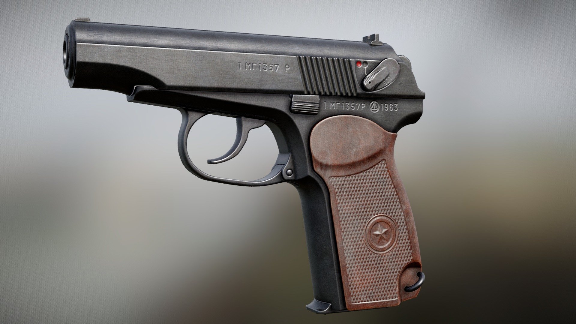 Soviet 1963 pew pew thing - Makarov pistol - Download Free 3D model by FractalStructure 3d model