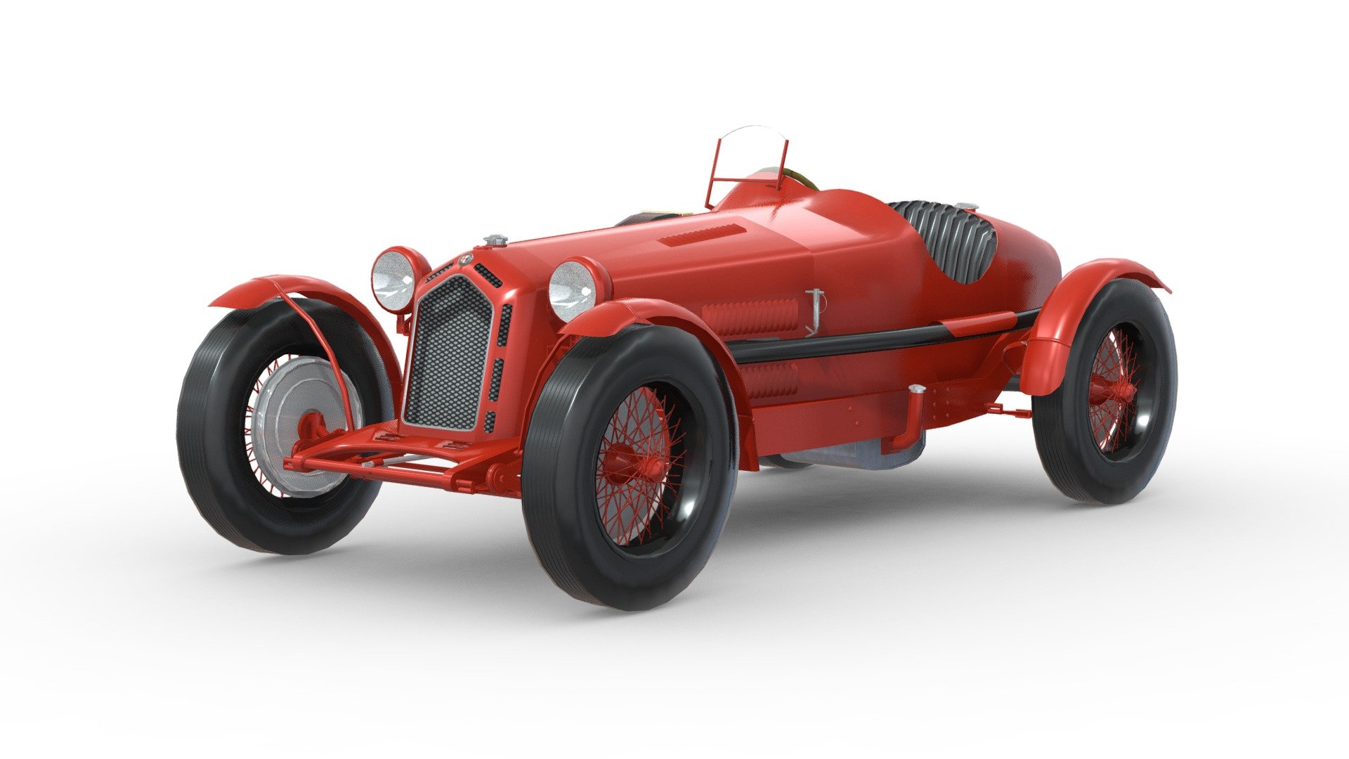 Alfa Romeo C8 Monza 1931 - Buy Royalty Free 3D model by zizian 3d model