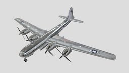 U.S. World War II B-29 bomber world, us, bomber, ii, a, b-29, war, createdwithai