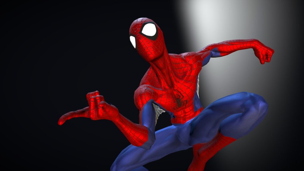 Our friendly neighbour Spiderman. Always loved this superhero 3d model