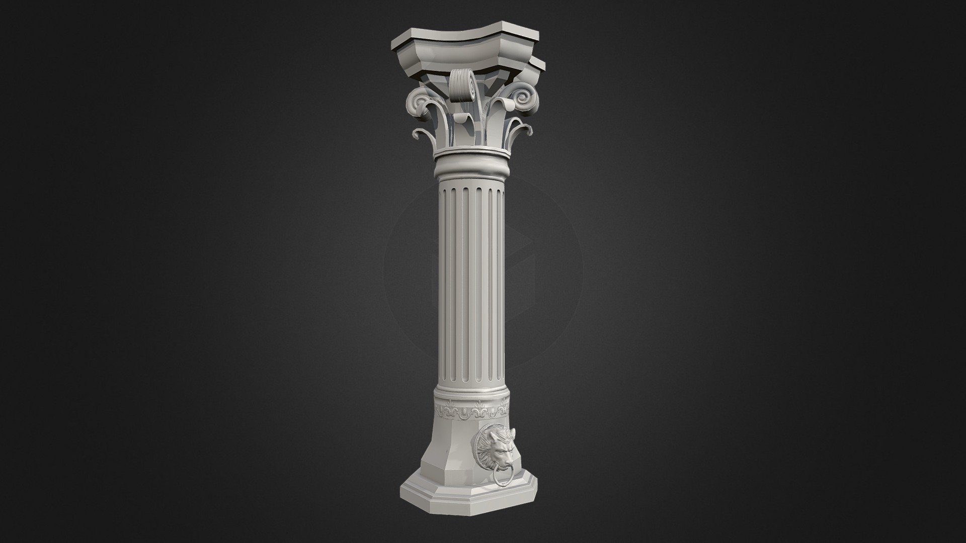 Sculpting : ZBrush / 3dsMax

Retopo : 3D-Coat

Baking : Substance Painter - Graveyard Props : Pillar - 3D model by hansolocambo 3d model