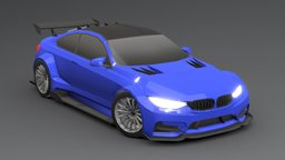 Bmw M4 Sport Low-poly 3D police, vehicles, bmw, cars, m4, new, 2024, low-poly, cartoon, 3d, vehicle, mobile, car, sport, 2023, carpack