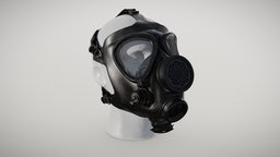 M15 Gas Mask police, gasmask, israel, realistic, scanned, rubber, tactical, defence, photometry, m15, respirator, pbr-texturing, pbr-materials, military, gear, inciprocal