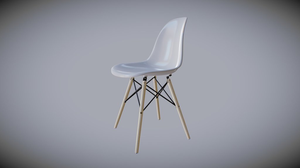 Eames Chair - PBR Game Ready - 3D model by amiminoru 3d model