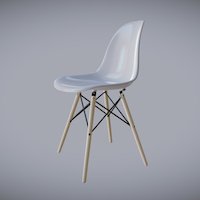 Eames Chair mesh, unreal, eames, engine, ue4, chaur, pbr, low, poly