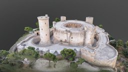 Bellver castle ruin, spain, castle, ancient, drone, monument, 3d-scan, medieval, reconstruction, gothic, reference, props, free3dmodel, middle-age, authentic, downloadable, unesco, gothicarchitecture, witcher, heritage-photogrammetry, freemodel, majorca, reference_model, medievalfantasyscene, medievalfantasyassets, terrai, asset, gameasset, free, download, history, musetech, mustech, gothical, bellver
