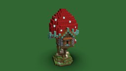 Mushroom House mushroom, minecraft, house