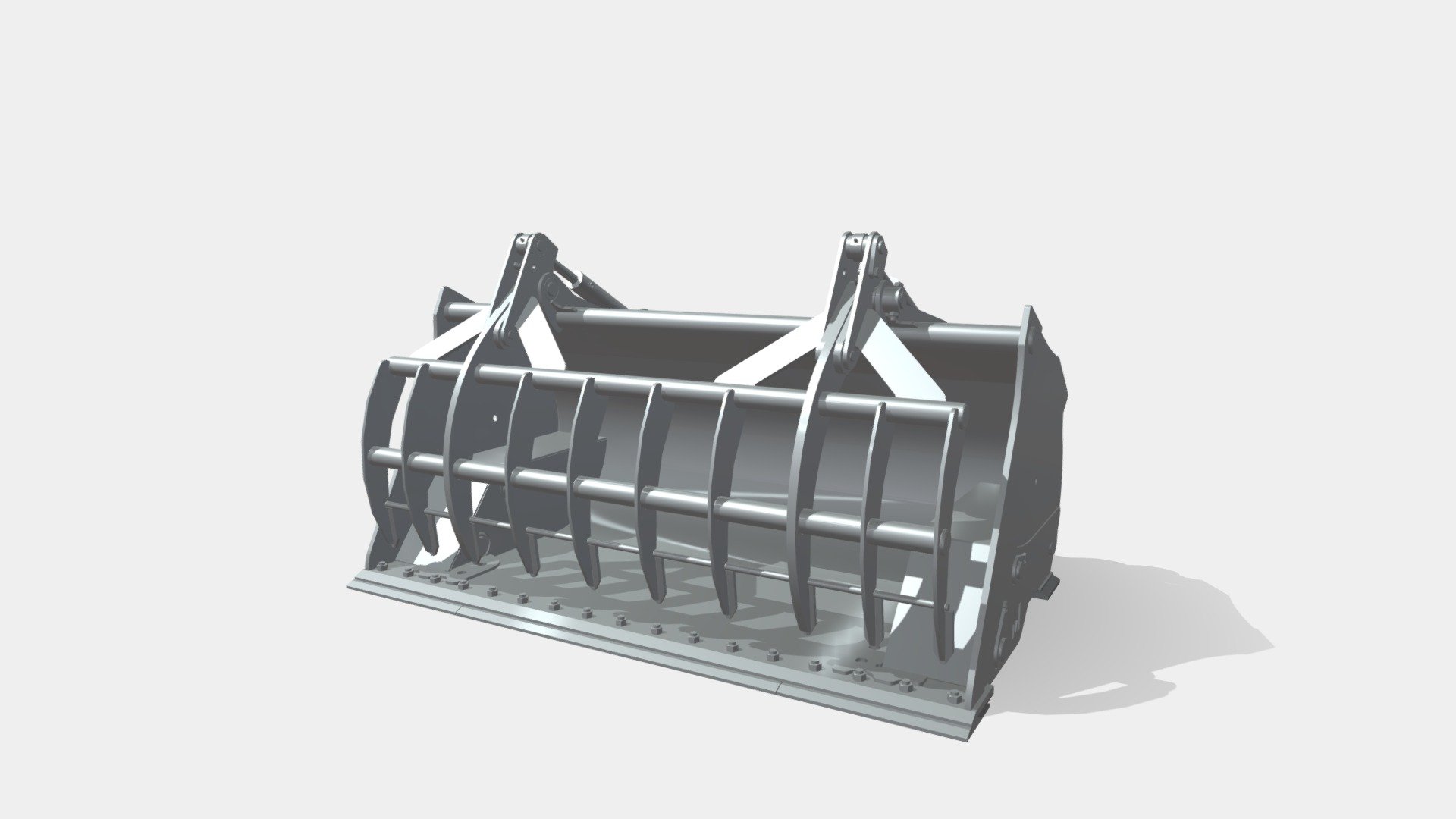 Pour chargeuses - Godet haut déversement à grappin MAGSI - 3D model by MAGSI 3d model
