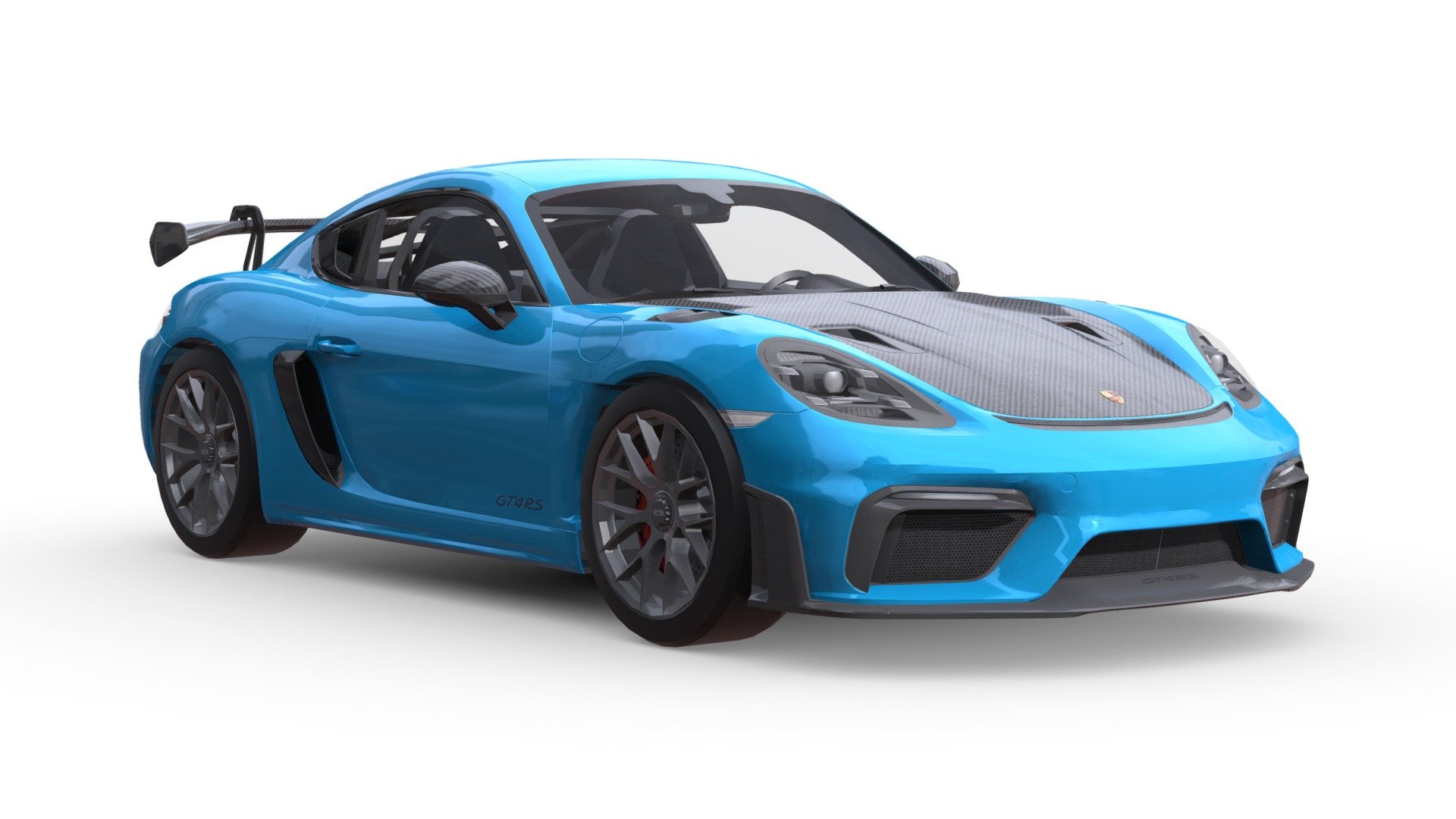Explore the stunning Porsche 718 Cayman GT4 RS in intricate 3D detail. This high-quality 3D model captures the essence of this sports car's sleek design and performance. Whether you're a car enthusiast, a 3D artist, or a designer, this model provides a fantastic starting point for your projects and visualizations 3d model