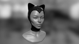 Kitty cat hat hood / catwoman