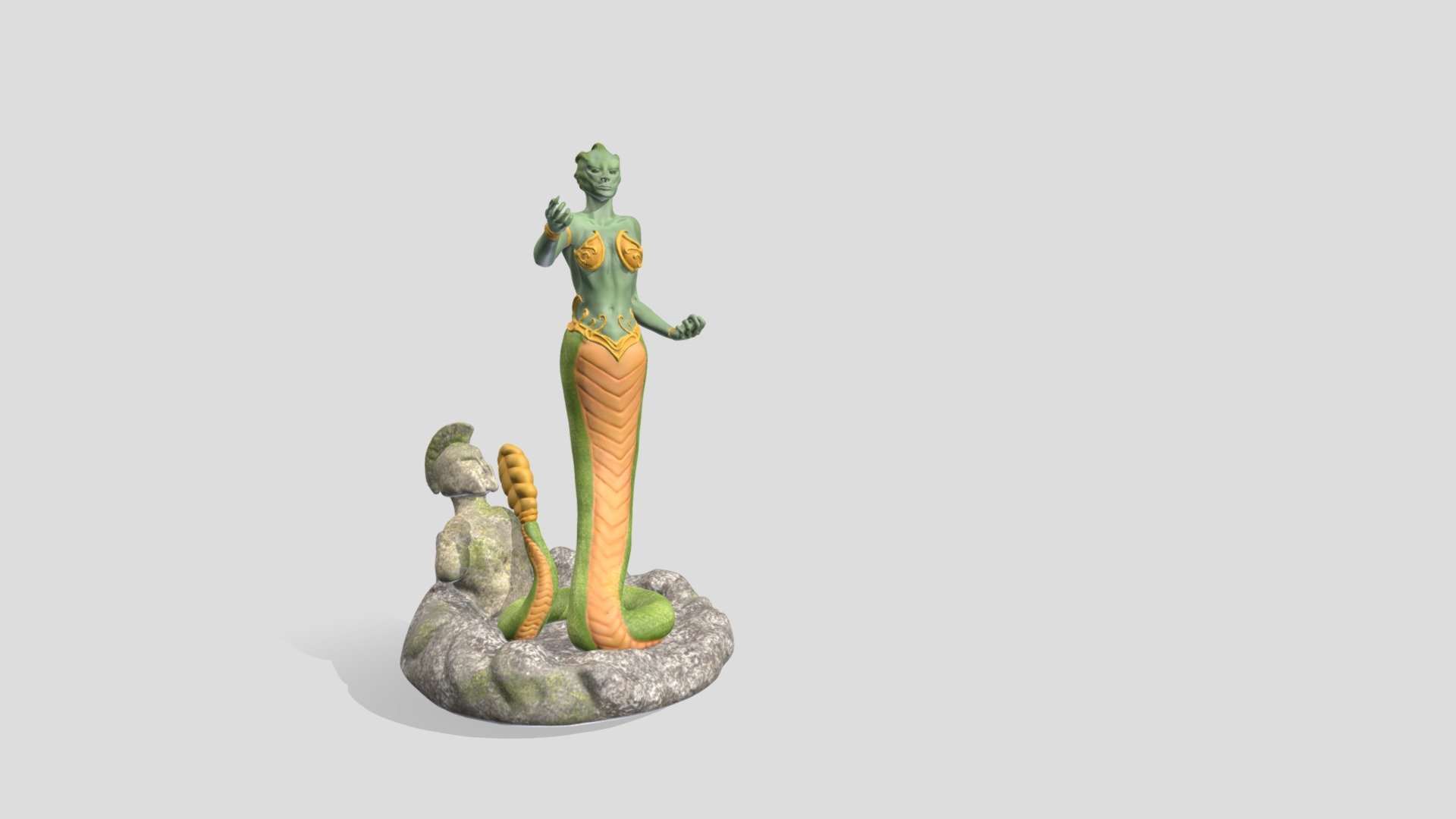 Trabajo hecho em Sculptris, espero que os guste   ;) - Medusa Mythological - 3D model by IsaacArroyo 3d model