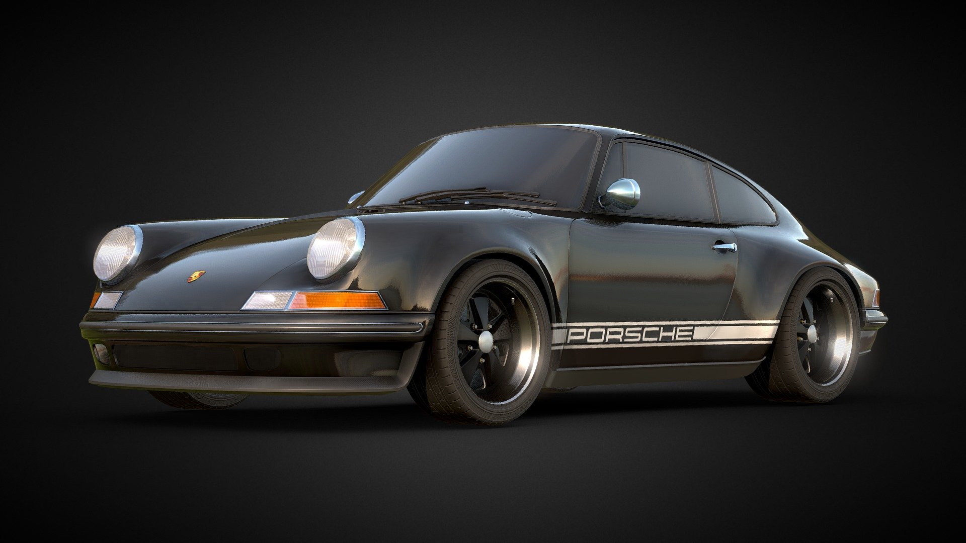 Porsche Singer 911 Turbo - Subdivision Model - PBR Materials
Game Ready / Unreal Engine / Unity - Directly import with texture maps and start using.
Contact me if you want the non triangulated version of this model - dsaalister@gmail.com
https://www.instagram.com/p/CRyxQlir2xN/ - Porsche Singer 911 Turbo - Buy Royalty Free 3D model by Allay Design (@Alister.Dsa) 3d model
