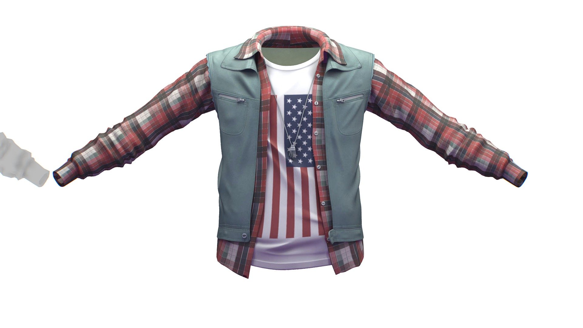 Cartoon High Poly Subdivision American Flag Vest

No HDRI map, No Light, No material settings - only Diffuse/Color Map Texture (2700х2700)

More information about the 3D model: please use the Sketchfab Model Inspector - Key (i) - Cartoon High Poly Subdivision American Flag Vest - Buy Royalty Free 3D model by Oleg Shuldiakov (@olegshuldiakov) 3d model