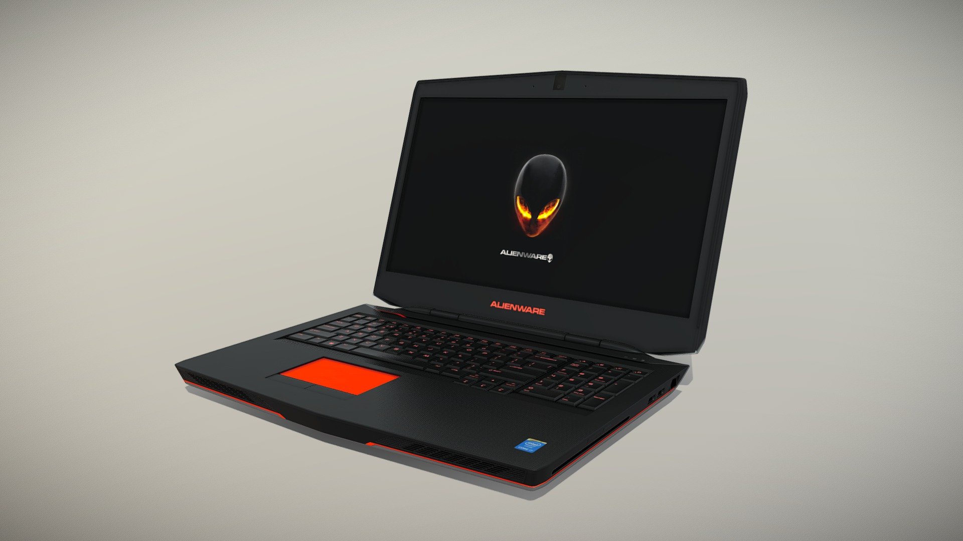 •   Let me present to you high-quality low-poly 3D model Dell Alienware 17. Modeling was made with ortho-photos of real laptop that is why all details of design are recreated most authentically.

•    This model consists of two meshes, it is low-polygonal and it has two materials (for Display and Body).

•   The total of the main textures is 10. Resolution of all textures is 4096 pixels square aspect ratio in .png format. Also there is original texture file .PSD format in separate archive.

•   Polygon count of the model is – 7737.

•   The model has correct dimensions in real-world scale. All parts grouped and named correctly.

•   To use the model in other 3D programs there are scenes saved in formats .fbx, .obj, .DAE, .max (2010 version).

Note: If you see some artifacts on the textures, it means compression works in the Viewer. We recommend setting HD quality for textures. But anyway, original textures have no artifacts 3d model