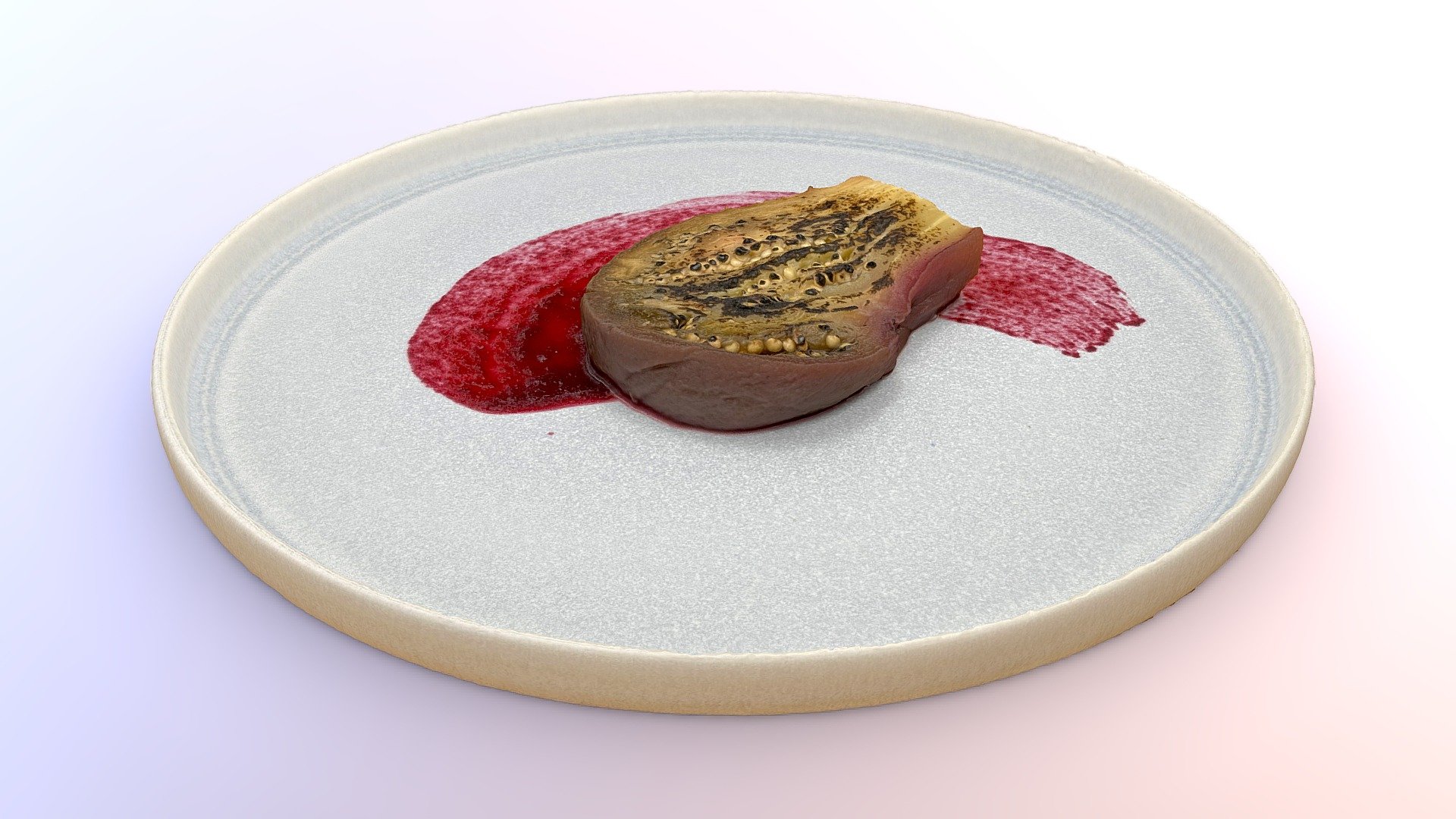 The raw visuality that is non-exclusive to meat.




Explore the Food Metaverse in AR/VR on Zoltanfood.com

Want to show support? Become a patron on Patreon

Stay updated! Follow me on Instagram and  Twitter
 - Aubergine steak with lemongrass plums - 3D model by Zoltanfood 3d model