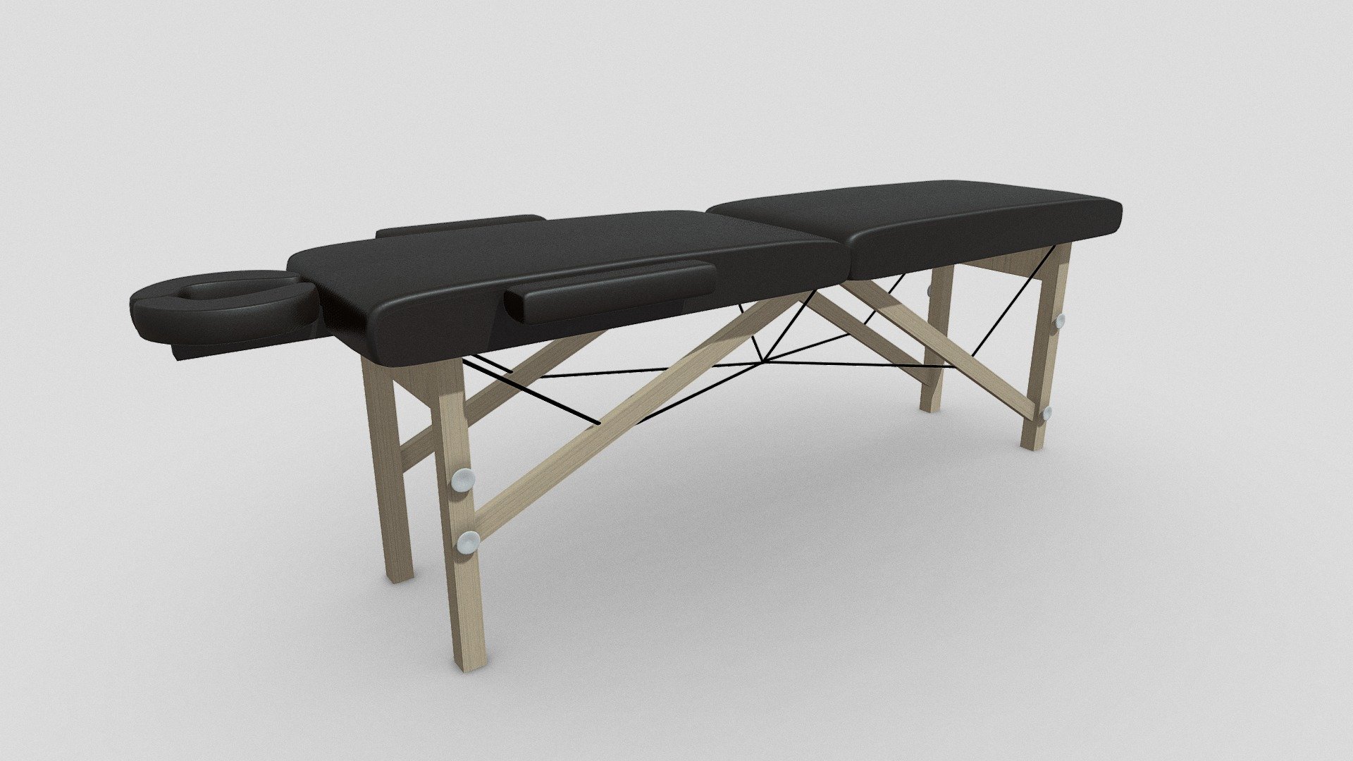 Model of massage bed for interior rendering 3d model