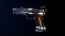 Sci-fi handgun