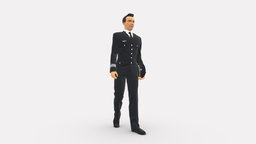 Pilot Man 0296 style, people, jacket, clothes, pilot, miniatures, realistic, uniform, character, 3dprint, model, man