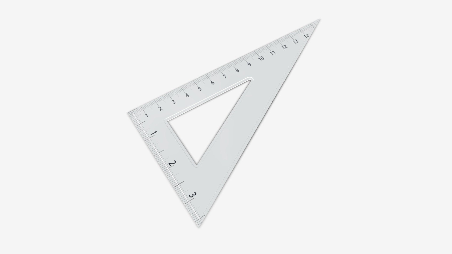 Three sided ruler 01 - Buy Royalty Free 3D model by HQ3DMOD (@AivisAstics) 3d model
