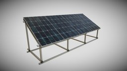 Solar Panel solar, prop, game-ready, unrealengine, solar-panel, substancepainter, substance, asset, gameasset, gameready