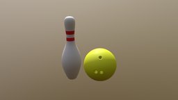 Bowling Ball And Pins
