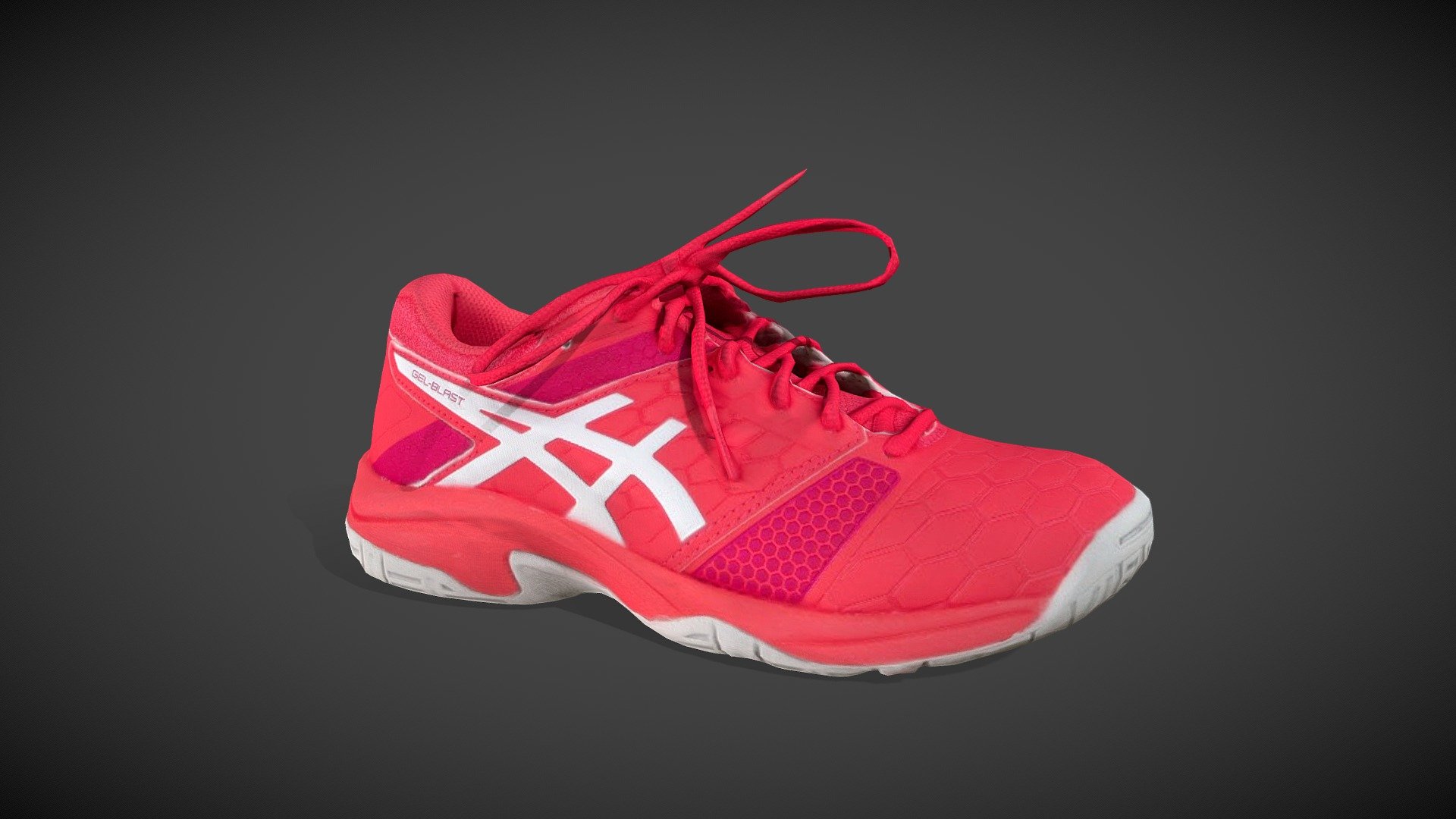 HIghly detailed Asics running shoe in vivid red color produced with photogrammetry and Blender. New optimized version with bump and normal maps.

Tested in Unreal Engine and Unity 3d model