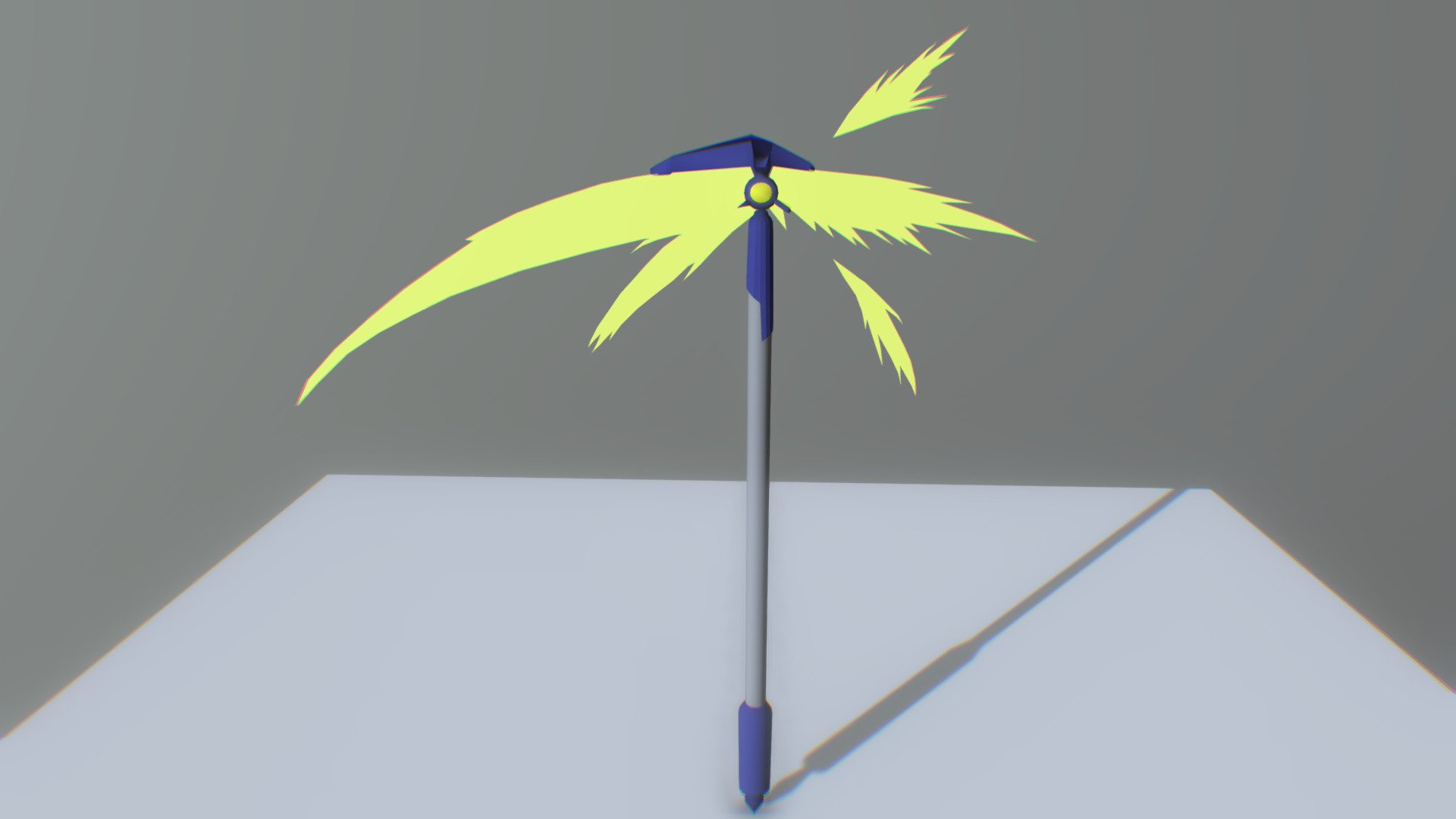 A low-poly rendition of Bardiche’s Scythe Form, weapon used by Fate Testarossa in Magical Girl Lyrical Nanoha 3d model