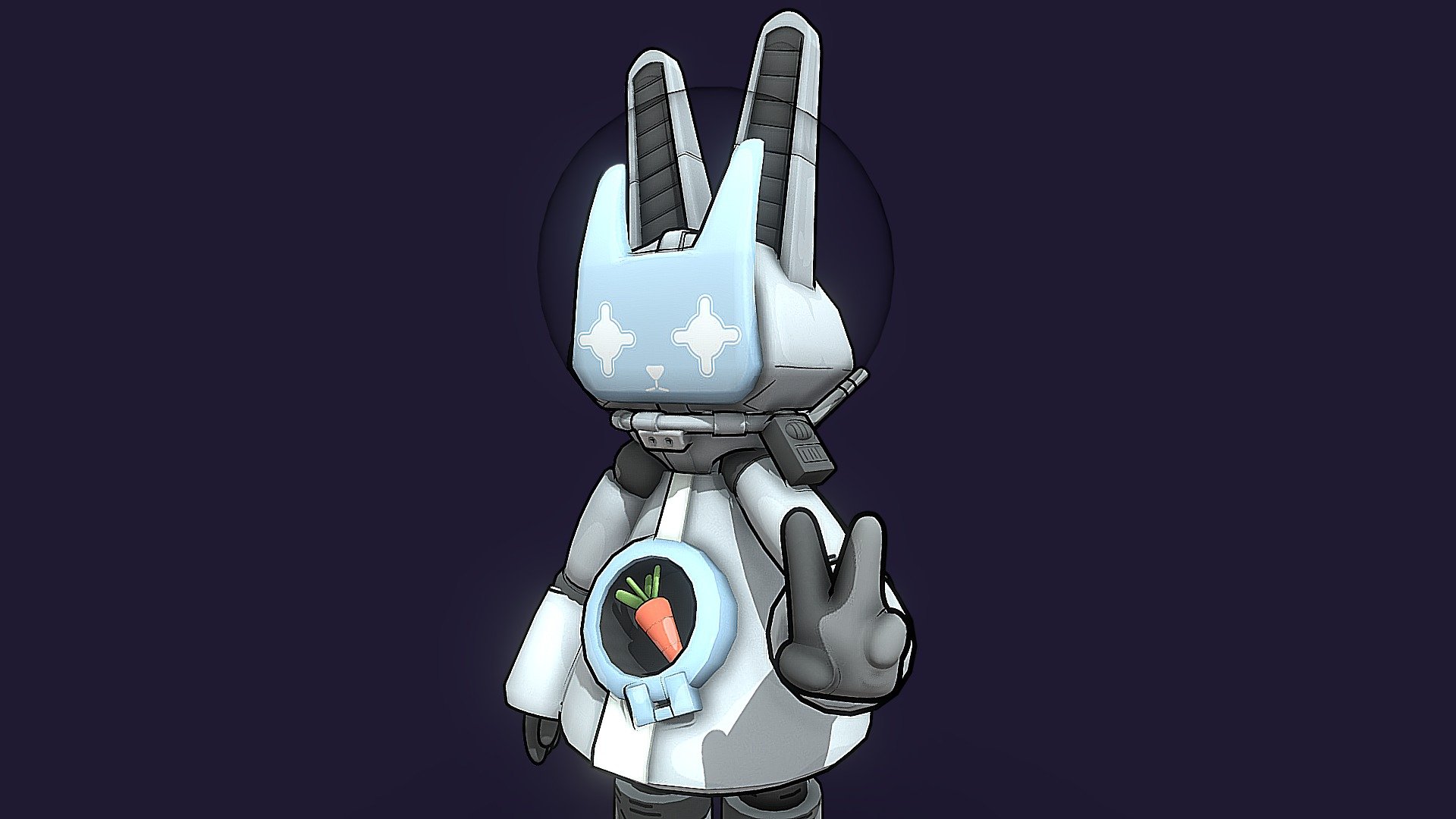 Inspired by one of the designs of lordyanyu
https://twitter.com/lordyanyu - Space Bunny - Download Free 3D model by Mora (@MoraAzul) 3d model
