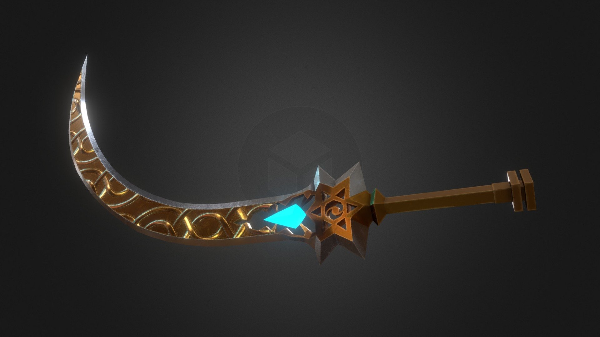 Gold Machete made by 3ds max
textured by substance painter - Gold Machete - Buy Royalty Free 3D model by FLYRICE (@superrice1983) 3d model