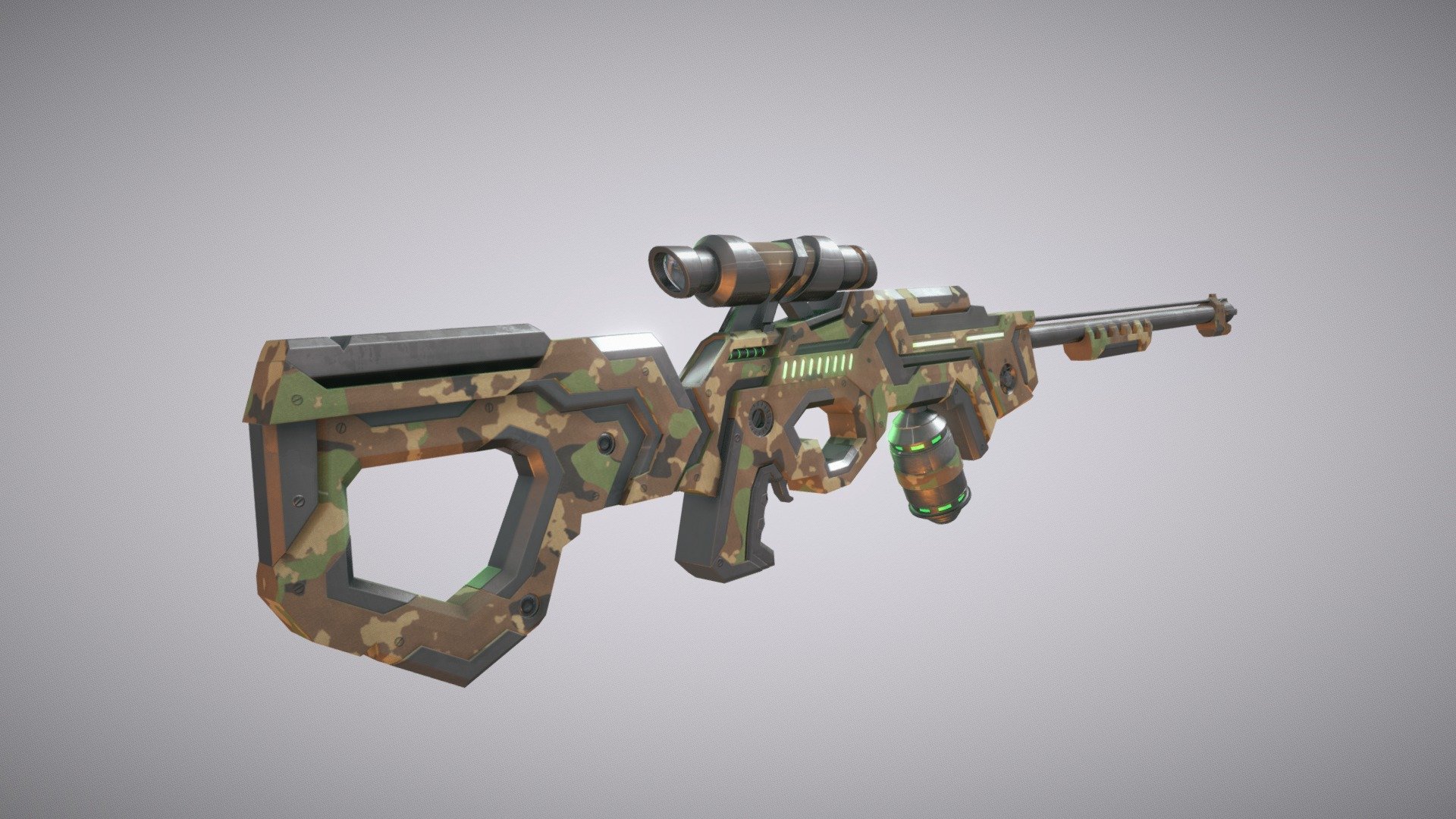 SciFi Gun for fun - SciFi Gun - Buy Royalty Free 3D model by dionne 3d model