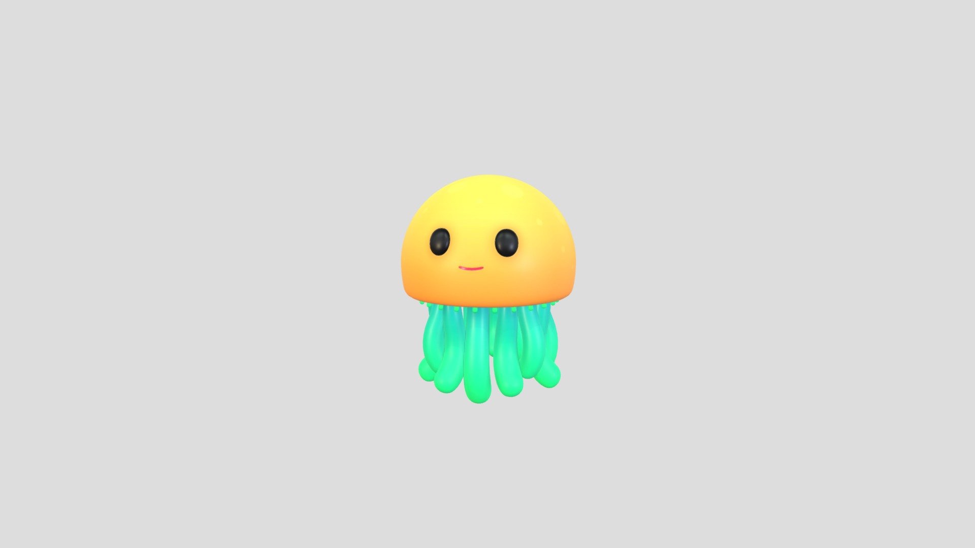 Cartoon Jellyfish Character 3d model.      
    


File Format      
 
- 3ds max 2023  
 
- FBX  
 
- OBJ  
    


Clean topology    

No Rig                          

Non-overlapping unwrapped UVs        
 


PNG texture               

2048x2048                


- Base Color                        

- Normal                            

- Roughness                         



5,732 polygons                          

6,038 vertexs                          
 - Character232 Jellyfish - Buy Royalty Free 3D model by BaluCG 3d model