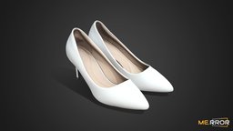 [Game-Ready] Womans Shoes White High Heels shoe, topology, style, high, 3d-scan, fashion, foot, ar, shoes, scanned, footwear, heels, outfit, shoescan, high-heels, low-poly, photogrammetry, 3d, lowpoly, scan, 3dscan, gameasset, gameready, shoes3d, shoe-scan, noai, footwear-scan, scanned-object, 3d-scanned-object, fashion-scan, style-scan, womans-fashion, outfit-scan