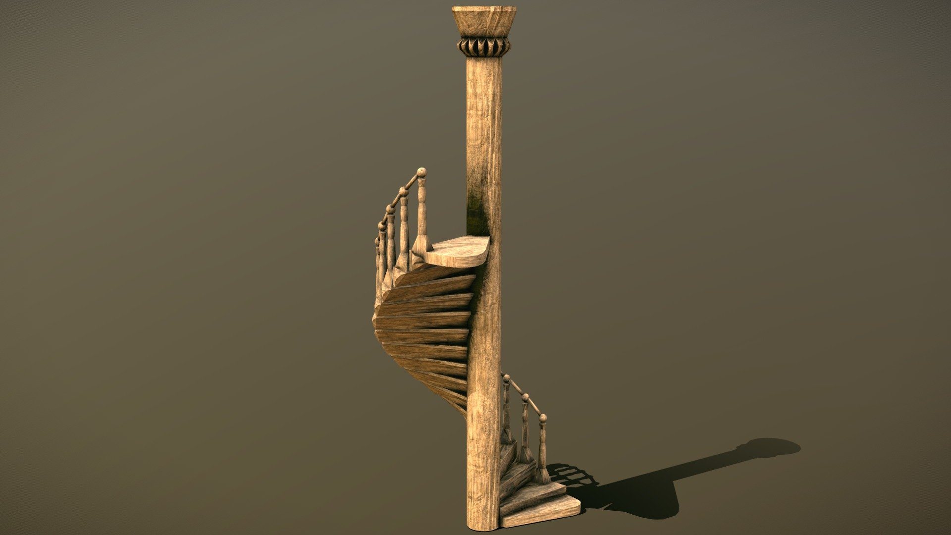 Custom spiral staircase (antique stilized)

Metal spiral staircase (steampunk stylized)

Blender (2.92), Substance Painter (2020.2.2) - Dilapidated wooden spiral staircase (old wood) - Download Free 3D model by Nortenko Dmytro (@leondp) 3d model