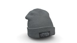 High Poly Grey Beanie hat, accessories, hats, beanie, headwear, character-accessories, winter-hat, warm-clothes, cold-weather-clothing