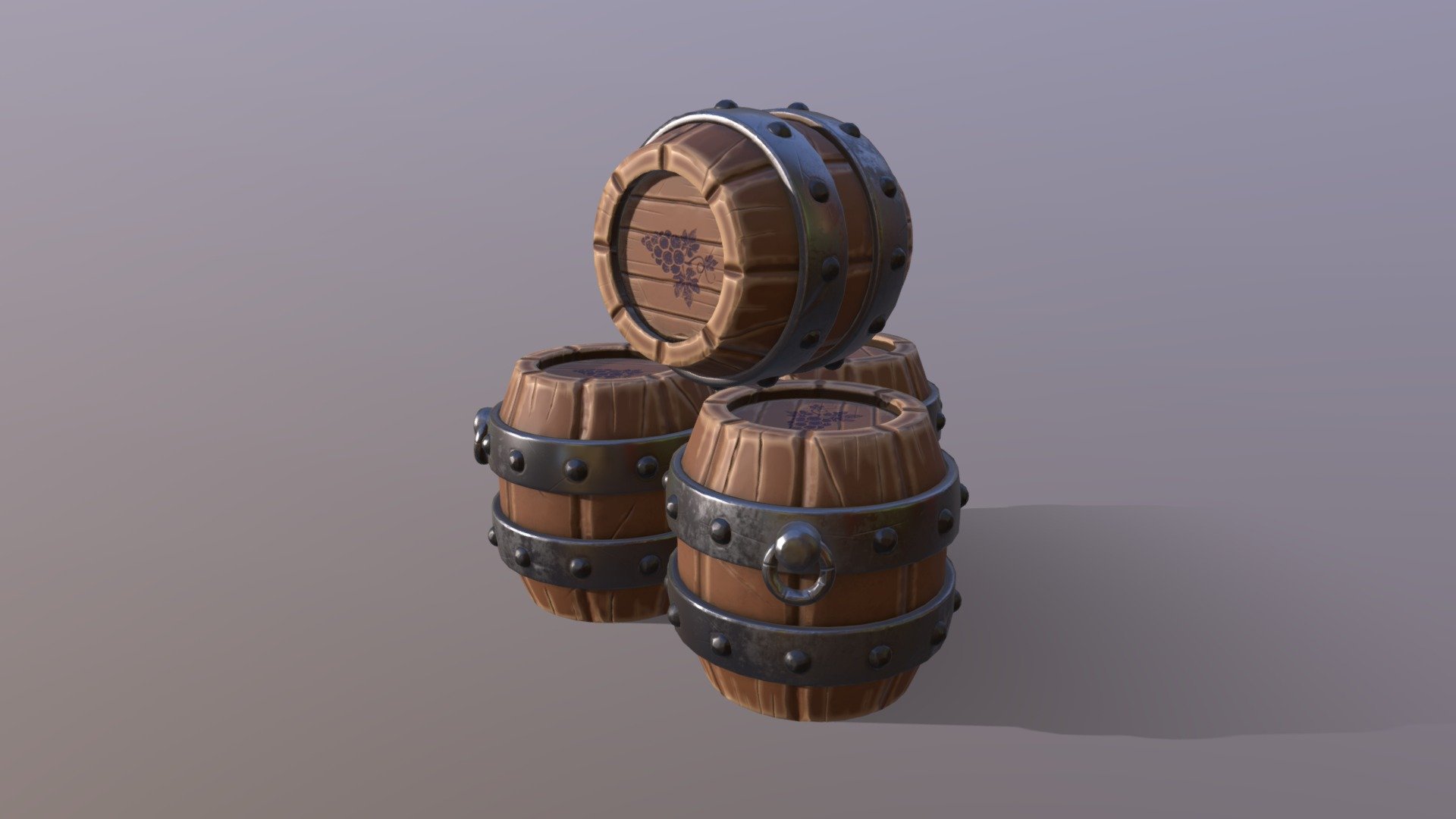 Lowpoly Stylized Barrel




Barrel game ready asset is a high quality, low poly asset originally modeled in blender 3.0.0

The normal map was baked from a high poly model (sculpted in ZBrush) in Substance Painter 2021, making this model look very detailed without using many polygons.

This model is intended for game/real time/ usage/close-UPS/illustraions/various renderings.

Optimized for games (game ready).

This model is not intended for subdivision.

Modelled in Blender.

Textured in Substance Painter.

Sculpted in ZBrush.

All materials and objects named appropriately.

Tested in Marmoset Toolbag 4.

No special plug-ins needed to use this product.

Specifications




Texture Size: 4096x4096

Textures format: PNG

Textures: 4

Materials: 1

Source format: fbx
 - Barrels - Download Free 3D model by RipeR 3d model
