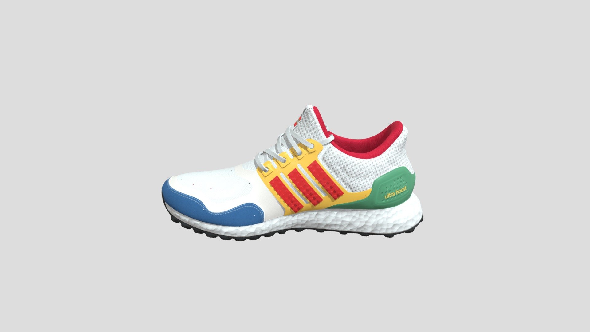ADIDAS ULTRABOOST X LEGO 3D model Purposed For assembling the characters design, creating environment 3d, realistic scene rendering, and any project. Available in all 4 formats.

Maya 2020 Vray 5.0
Maya 2020 Arnold 4.2.3
FBX
Obj
textures with 4K quality.

BaseColor
Metallic
Normal
Roughness - ADIDAS ULTRABOOST X LEGO - 3D model by vissanu_gto 3d model