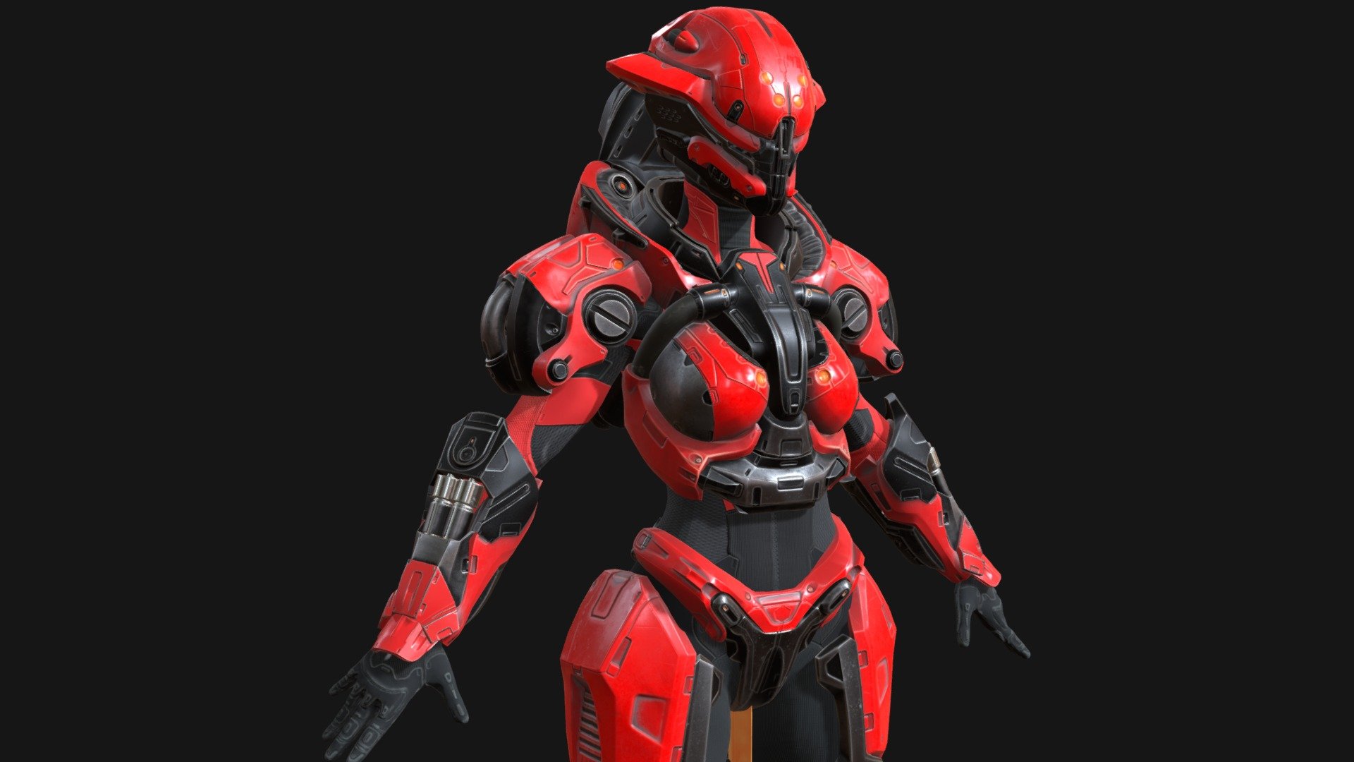 Low-poly model of the character CyberJagg05
Suitable for games of different genre: RPG, strategy, first-person shooter, etc.
In the archive, the basic mesh.
faces 53974
verts 56743
tris  106578 - Cyber_Suit05_Fem - Buy Royalty Free 3D model by dremorn 3d model
