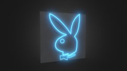 Neon Playboy Logo neon, logo, playboy